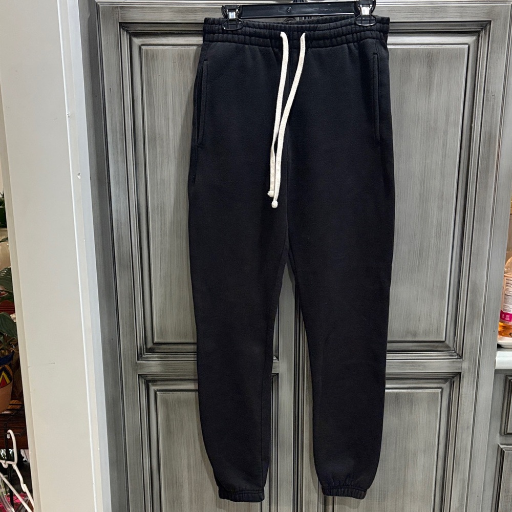 PacSun Black Joggers with White Drawstring